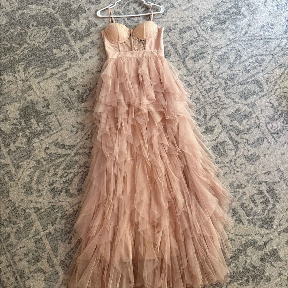 Windsor Lace Detail Blush Dress